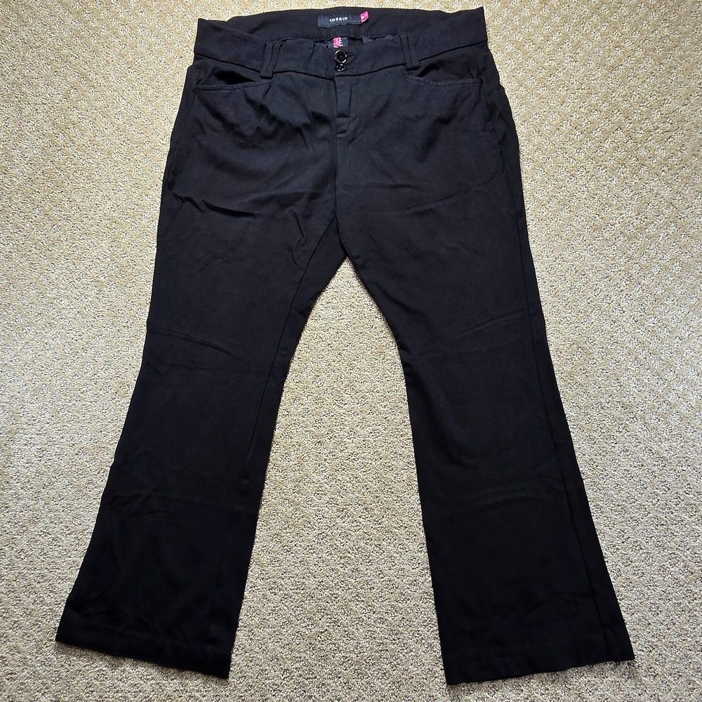 Torrid Women's 18 Black Dress Pants Stretch Straight Leg Career Plus Size
